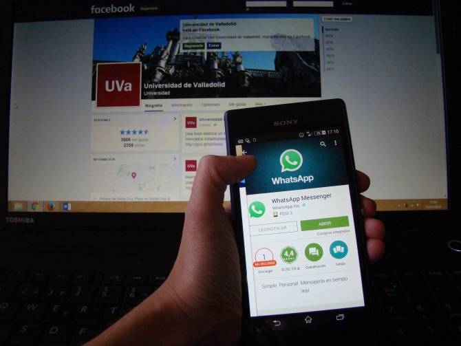 Analizan el uso de Facebook y WhatsApp con fines académicos. (Foto: DICYT)